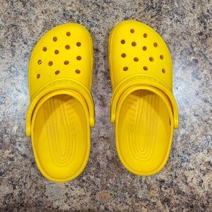Yellow crocs